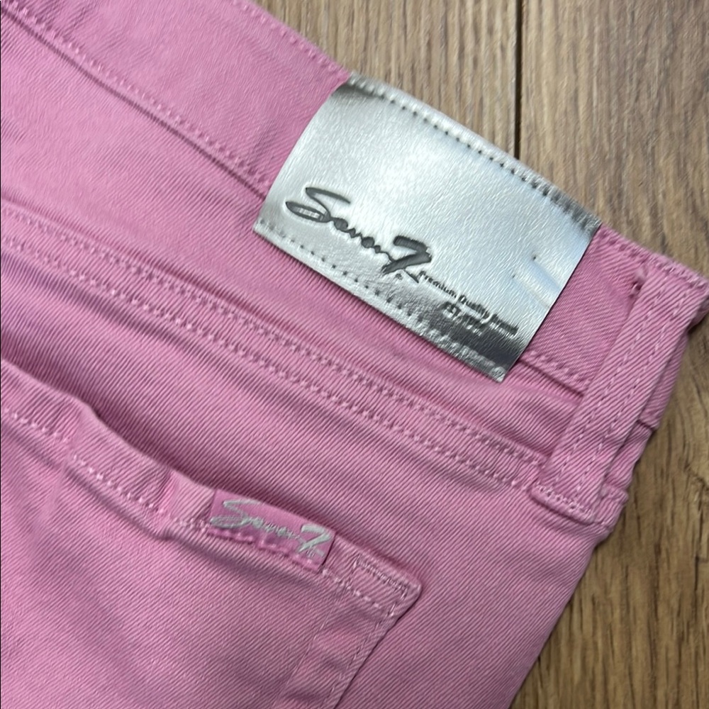 Pink Women's Denim Shorts Size 12 - Picture 3 of 5